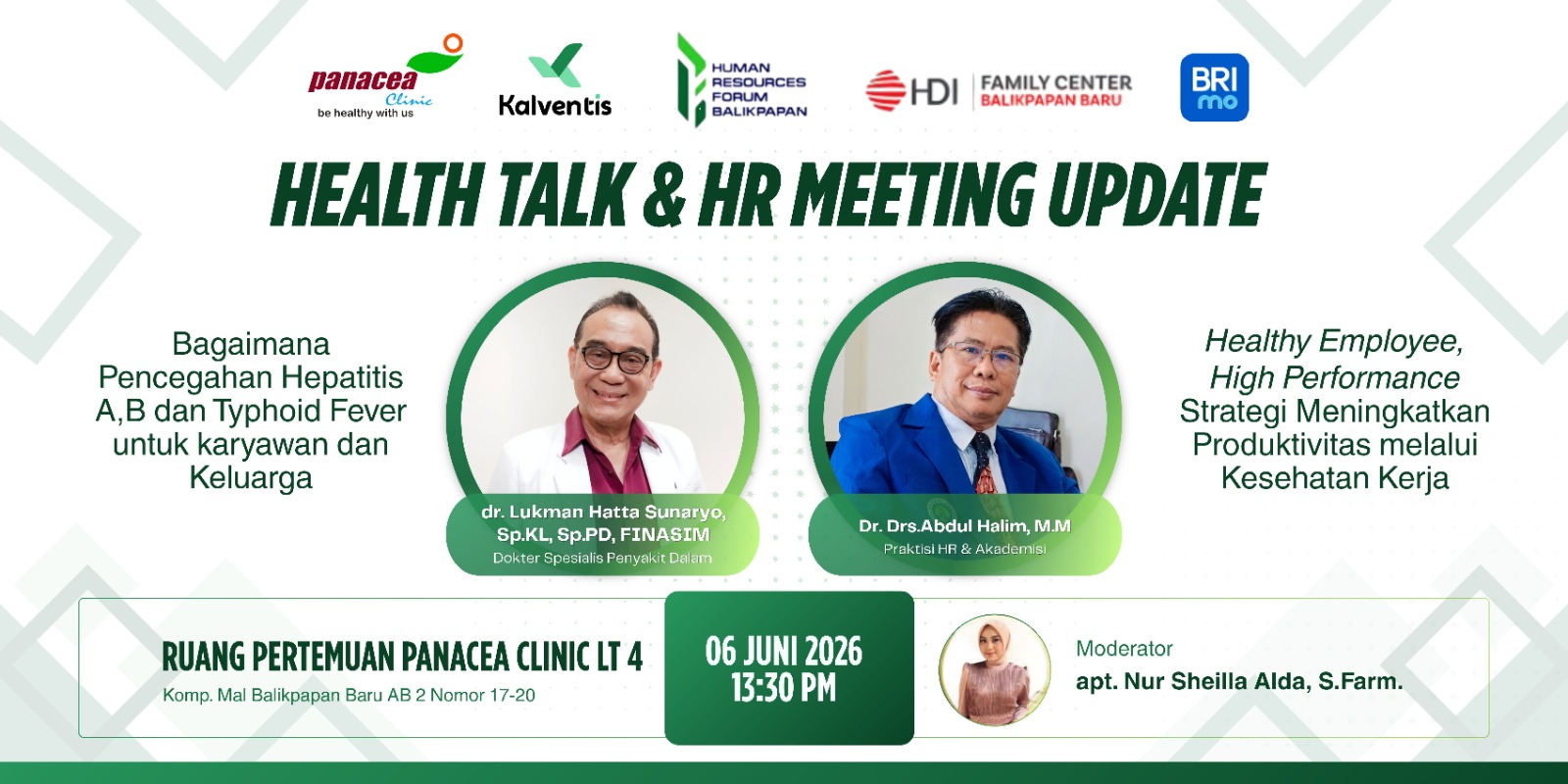 HEALTH TALK & MEETING UPDATE